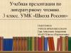 Учебная презентация по литературному чтению.3 класс, УМК «Школа России».